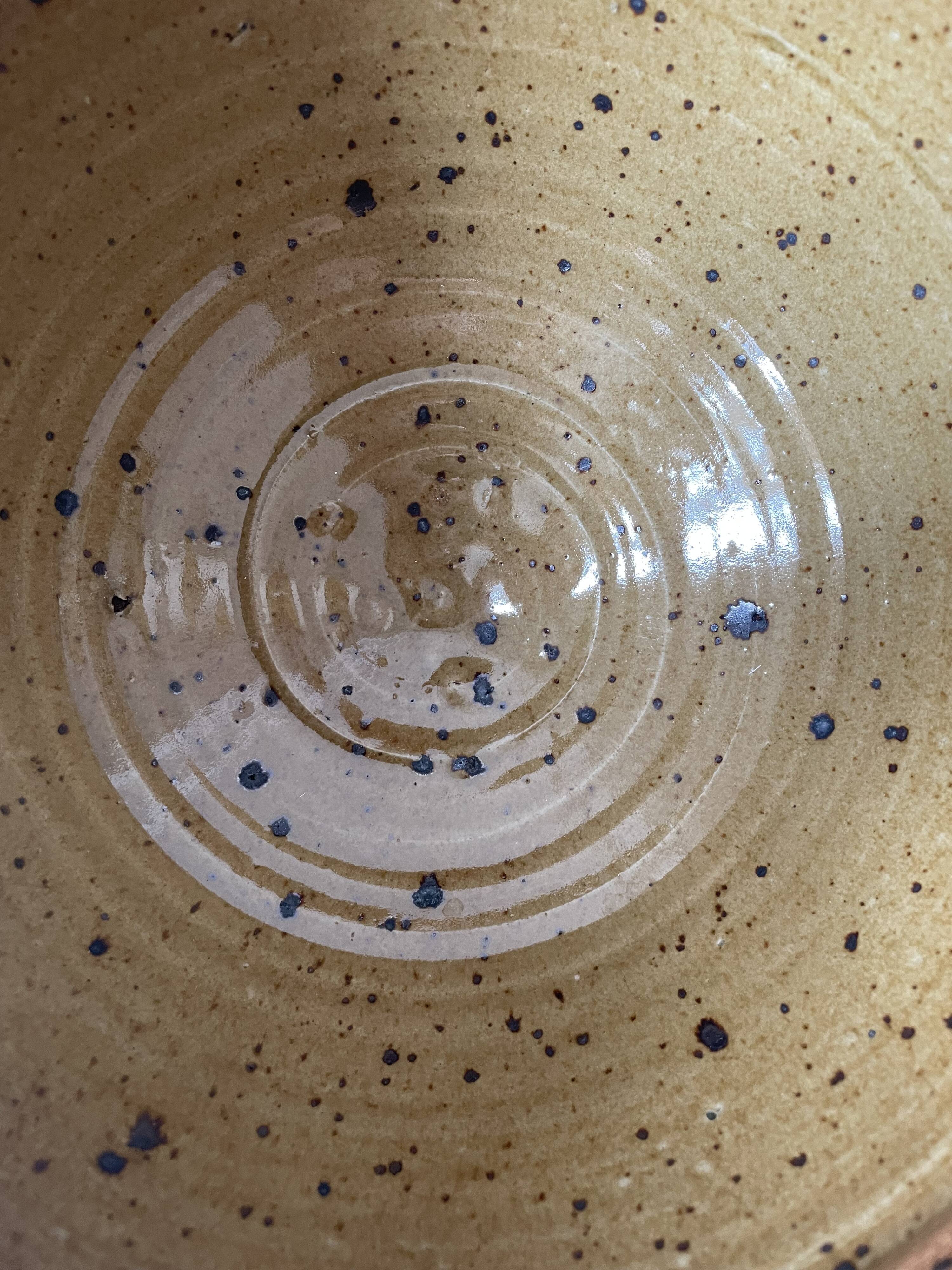 Pyrite stoneware salad bowl