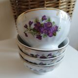 Set of 4 porcelain bowls