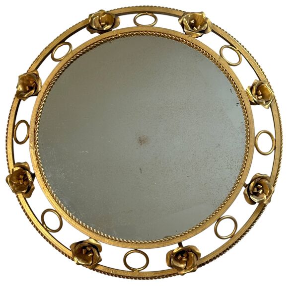 Miroir soleil rond des années 60 Italie