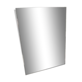 Miroir biseauté ancien rectangulaire - 116x84cm