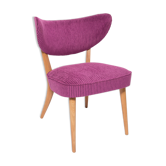 Fauteuil Club Violet en Velours Milieu du Siècle, Europe, 1960s