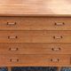 Vintage oak chest of drawers with 4 drawers from the 1960s.