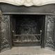 Louis XV style fireplace in Carrara marble and cast iron fireplace