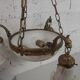 Bronze chandelier and glass paste