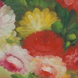Large painting bouquet of flowers 91.5 x 60.5