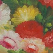 Grand tableau bouquet de fleurs  91,5 x 60,5