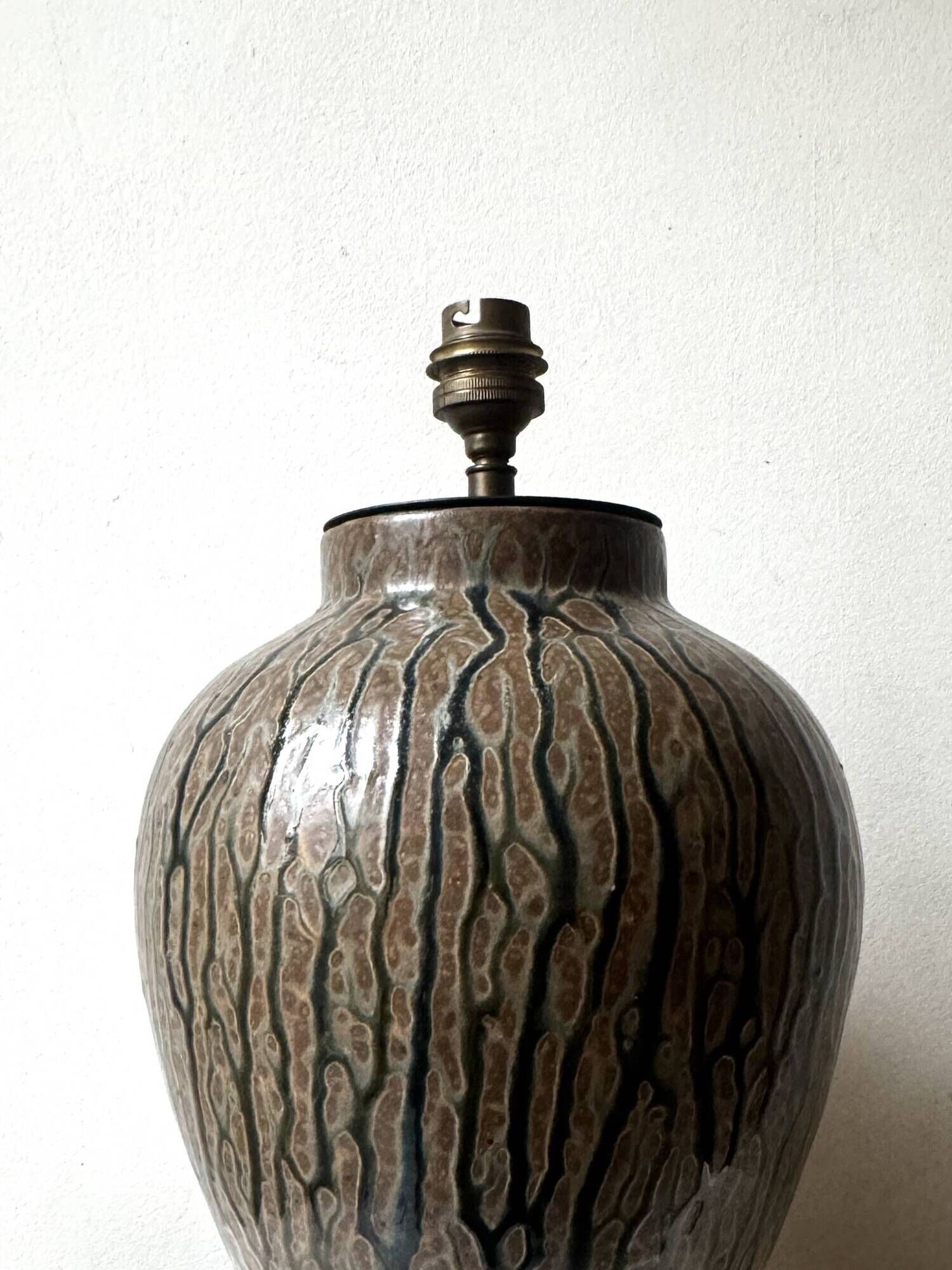 Art Deco ceramic table lamp, 1940.