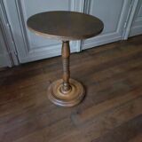 Gueridon, turned wooden side table