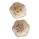 2 ceramic bowls with floral decoration