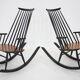 Rocking-chairs en hêtre de Varjosen Puunjalostus dans les années 1960, Finlande