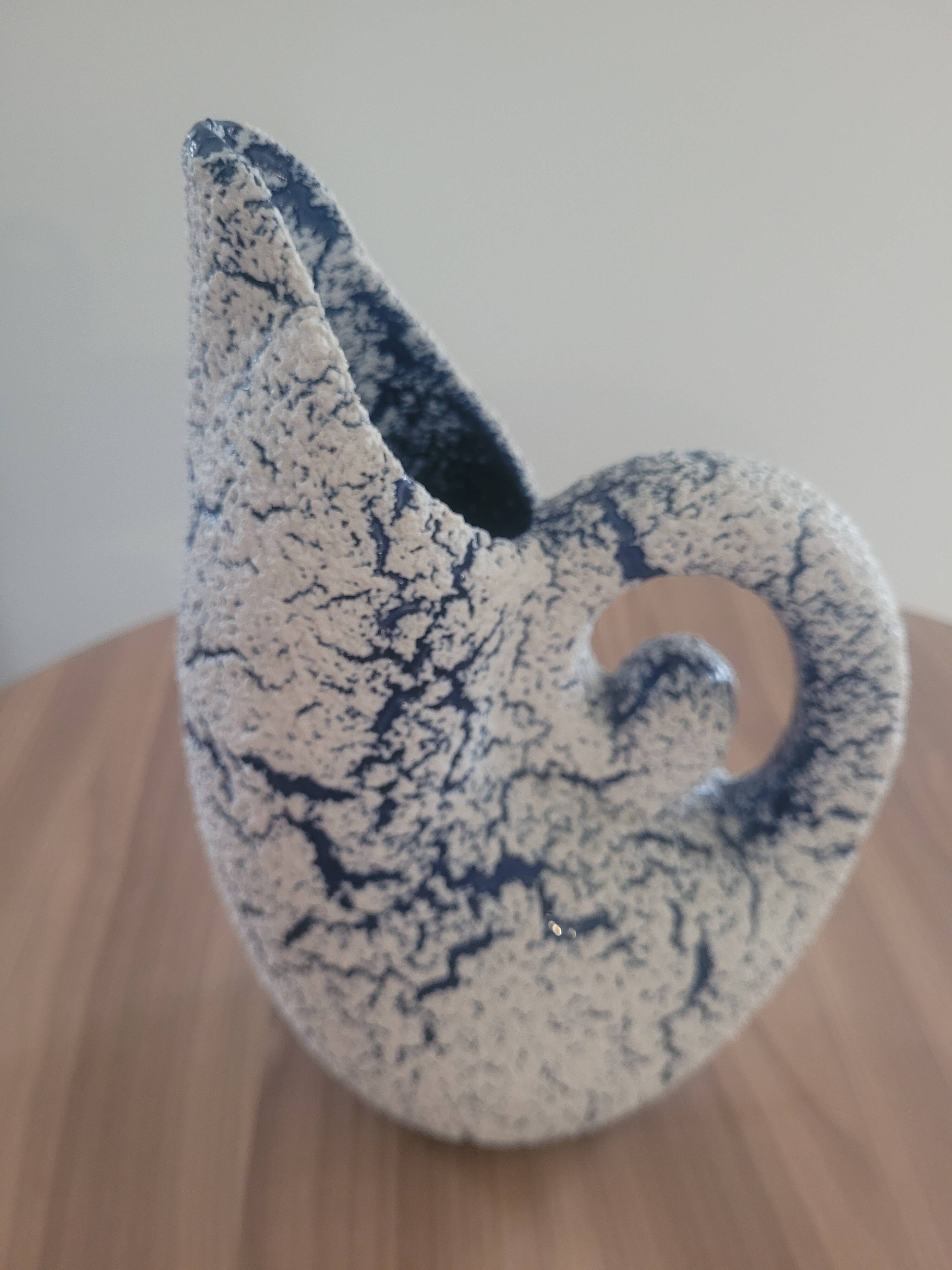 Rare ceramic pitcher - Jasba Keramik Cortina vintage Germany 1950 foam