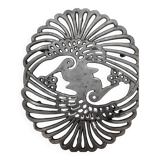 pewter trivet