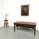 Farm table, old solid oak dough trough, France, around 1920.