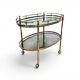 Brass bar cart / France, 1960s.