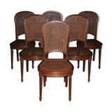 Chaises style Louis XVI en acajou XXe