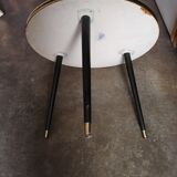 Tripod glass coffee table 1960