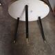 Tripod glass coffee table 1960