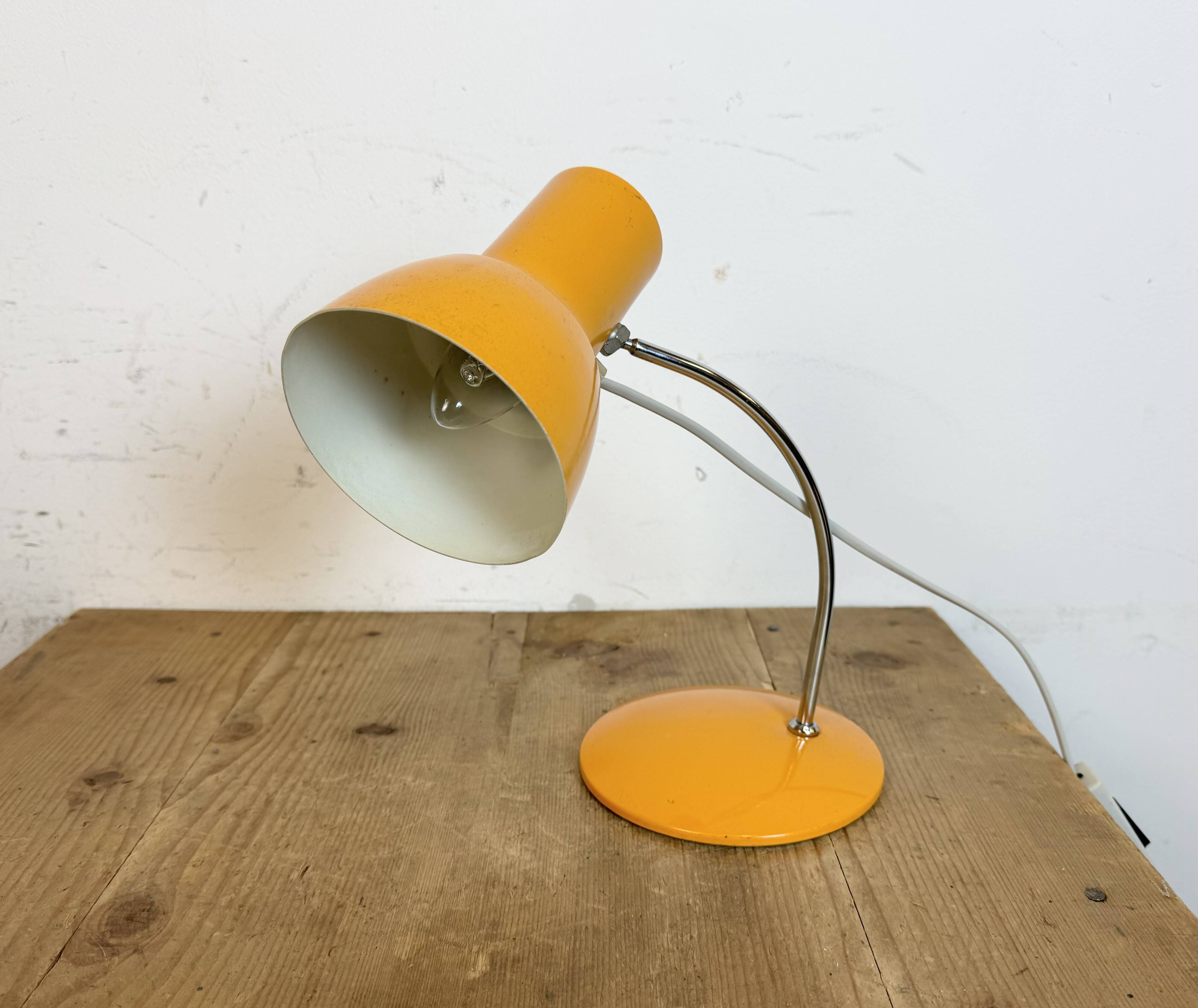 Orange Table Lamp by Josef Hurka for Napako, 1970s