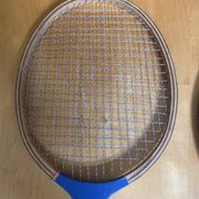 Pair of Vintage Wooden Badminton Rackets