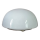 Round 20cm wall or ceiling light in white opaline glass