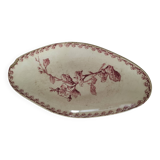 Ravier ancien Gien – modèle Fleurs normandes