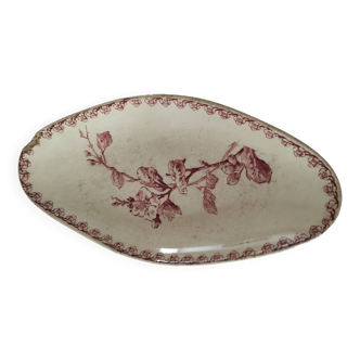 Ravier ancien Gien – modèle Fleurs normandes