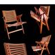 REX folding armchair by designer Niko KRALJ, 1950s, compass legs