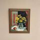 Original Swedish Oil on Panel from the 1940s – "Floral Still Life" by B. Segerdahl – Signed – Framed – 56 × 48 cm (22" × 18.9")