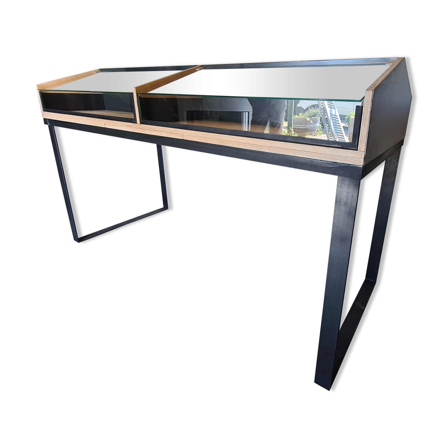 Double shop window 180 x 71 x 107 cm