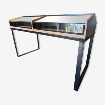 Double vitrine de magasin 180 x 71 x 107 cm