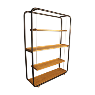 Metal wood shelf