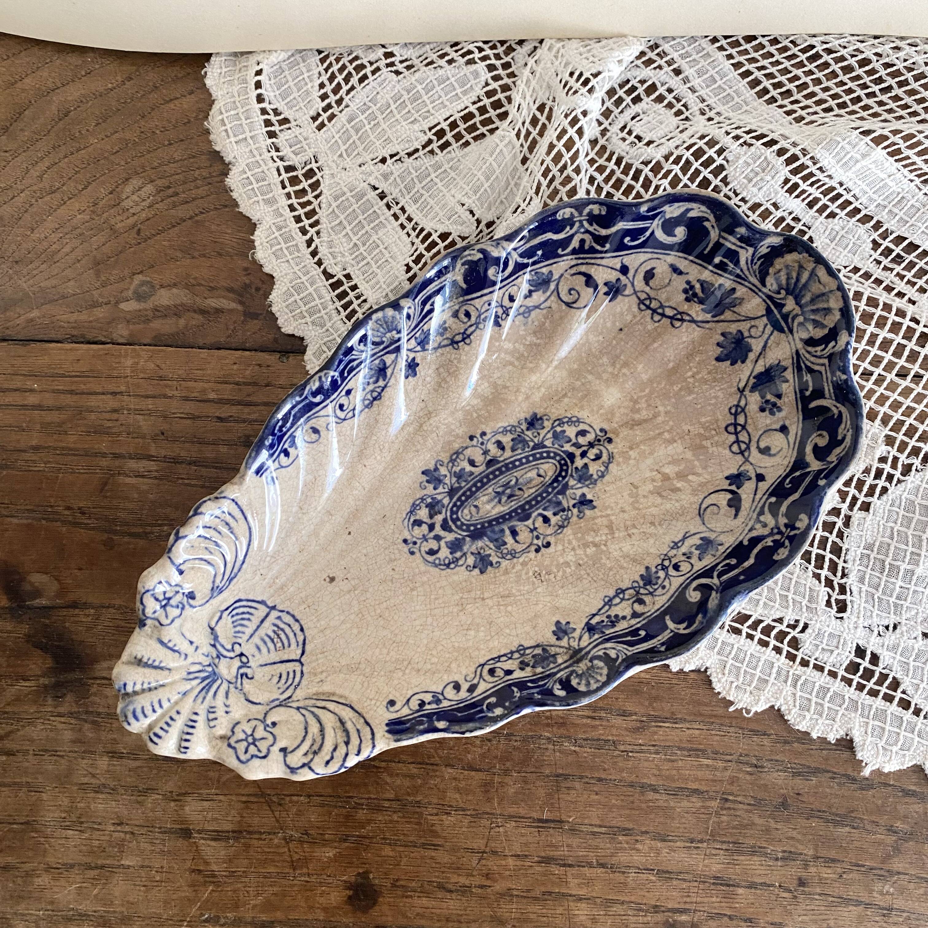 Jules Vieillard Louis XV ironstone dish