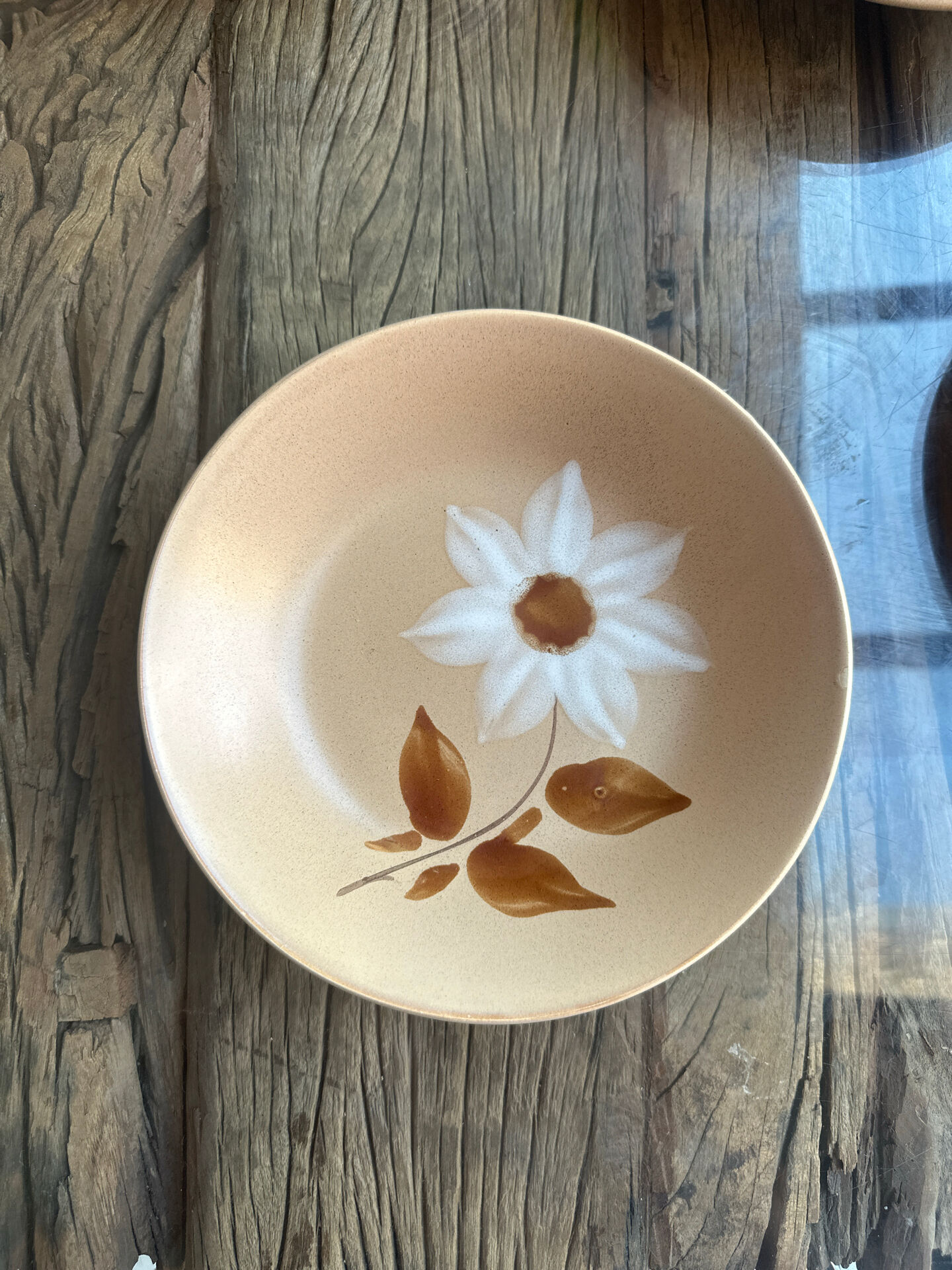 Handmade stoneware plate