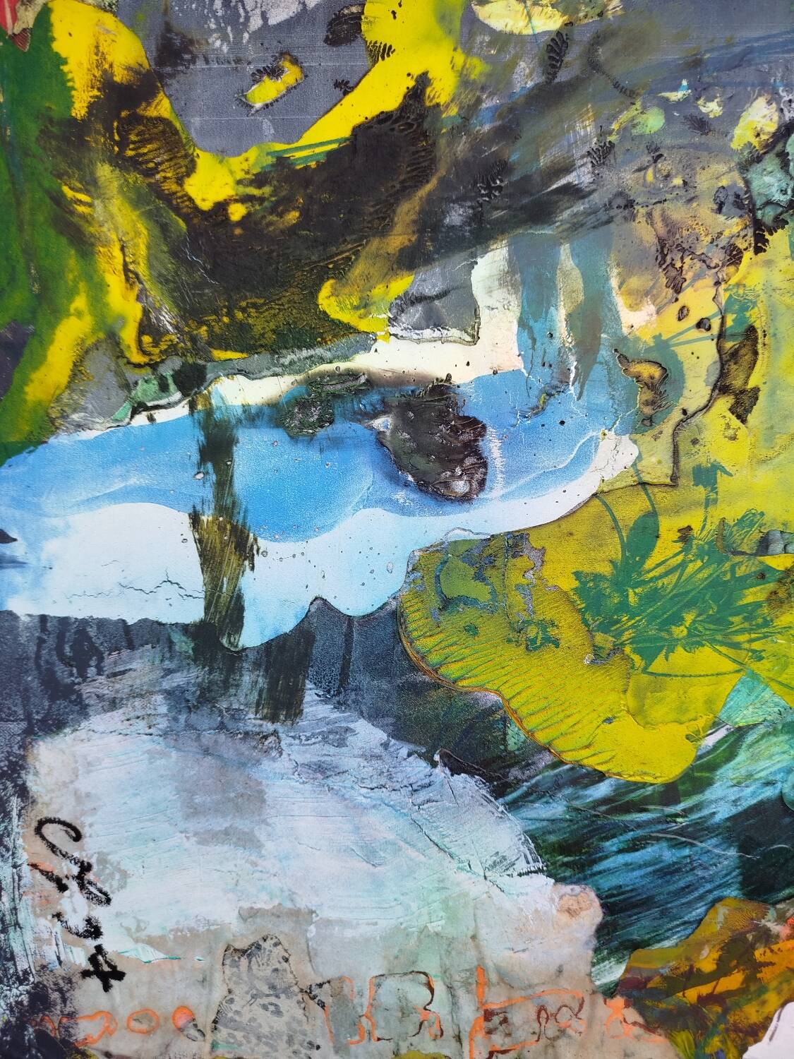 Philippe Charpentier (20th century) Mixed media on canvas, 1997