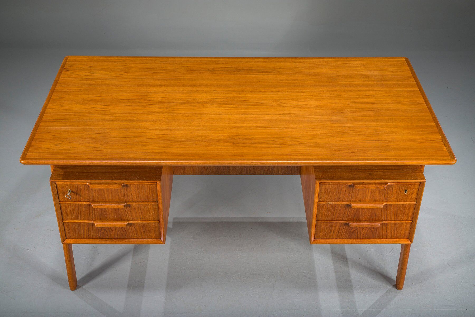 Teak Model 75 Desk from Omann Jun Møbelfabrik, 1960s