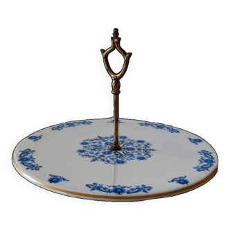 Plat fleuri porcelaine de Limoges