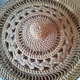 Wicker lace basket