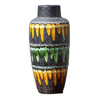 Scheurich Germany ceramic vase Fat Lava 517-30, collection, interior decoration, 70's