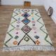 Azilal Berber rug in handmade wool 250 X 140 CM
