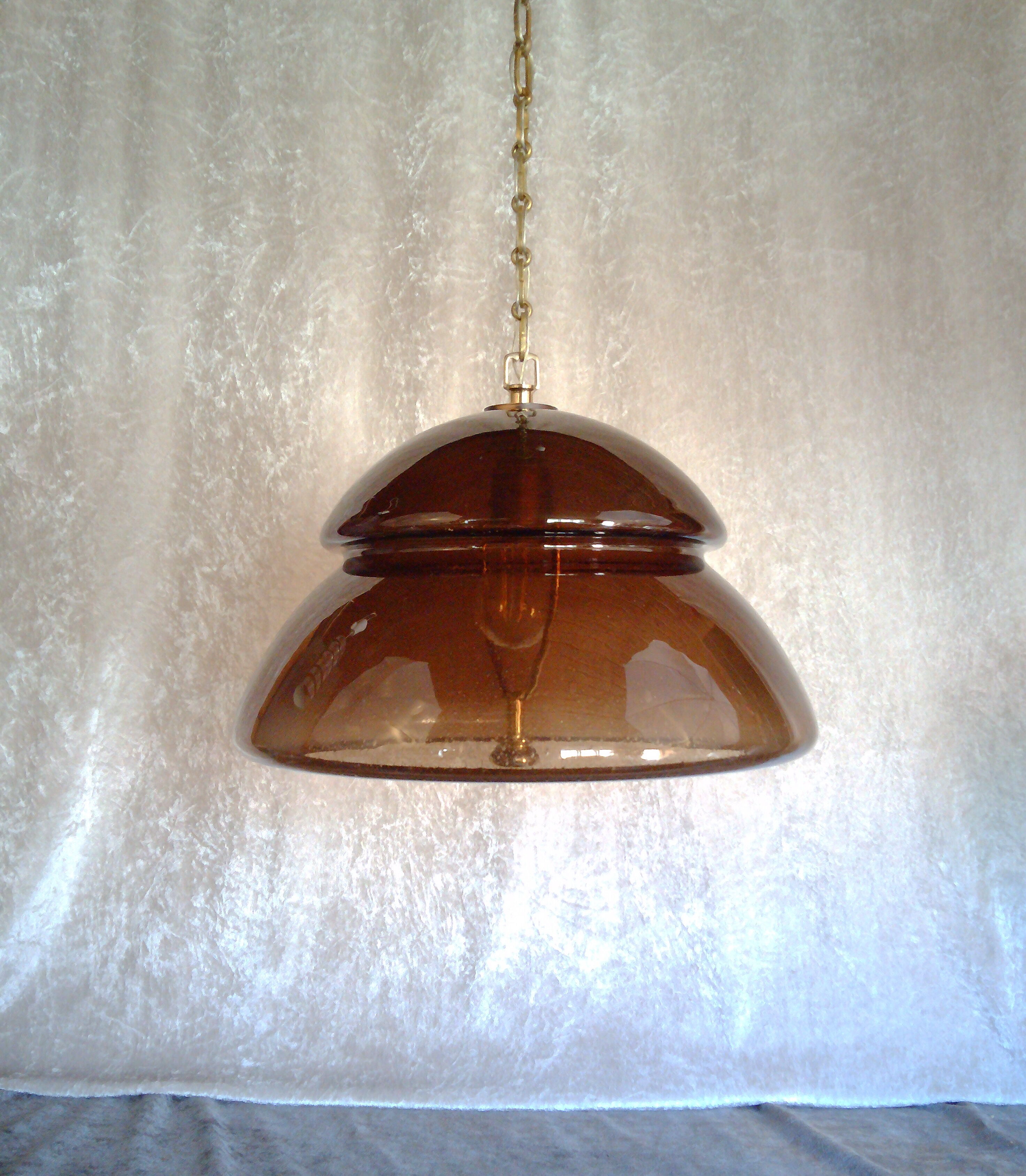Glass pendant by Carl Fagerlund for Orrefors 1960
