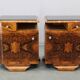 Pair of Art Deco walnut bedside tables from the 1930s.