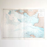 Estuary map of the Loire Croisic île Noirmoutier 1981