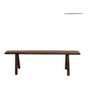 banc en noyer massif