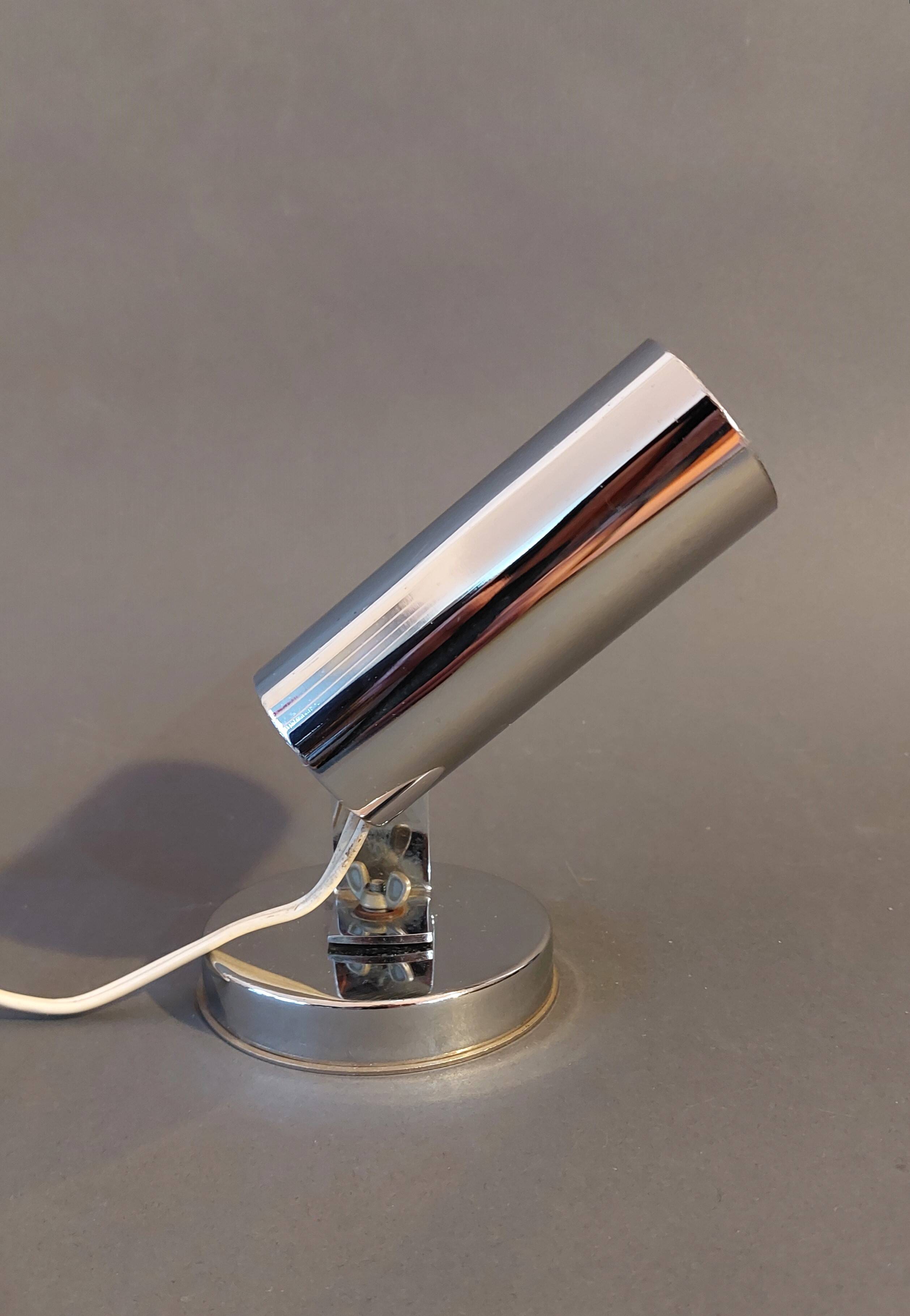 Vintage 1960 chrome wall light.