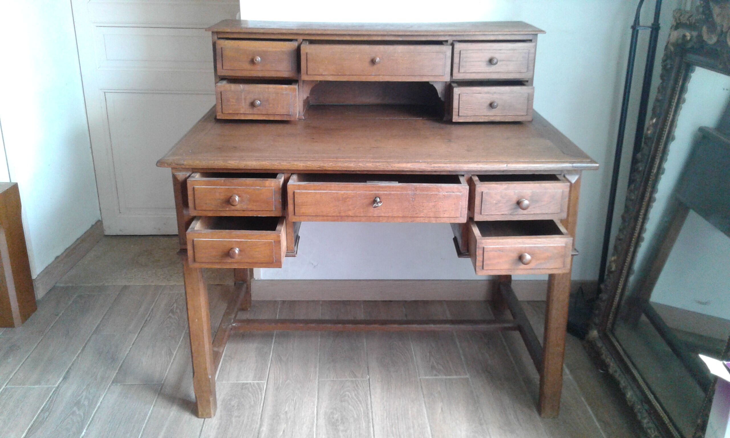 Oak desk from the 1950s