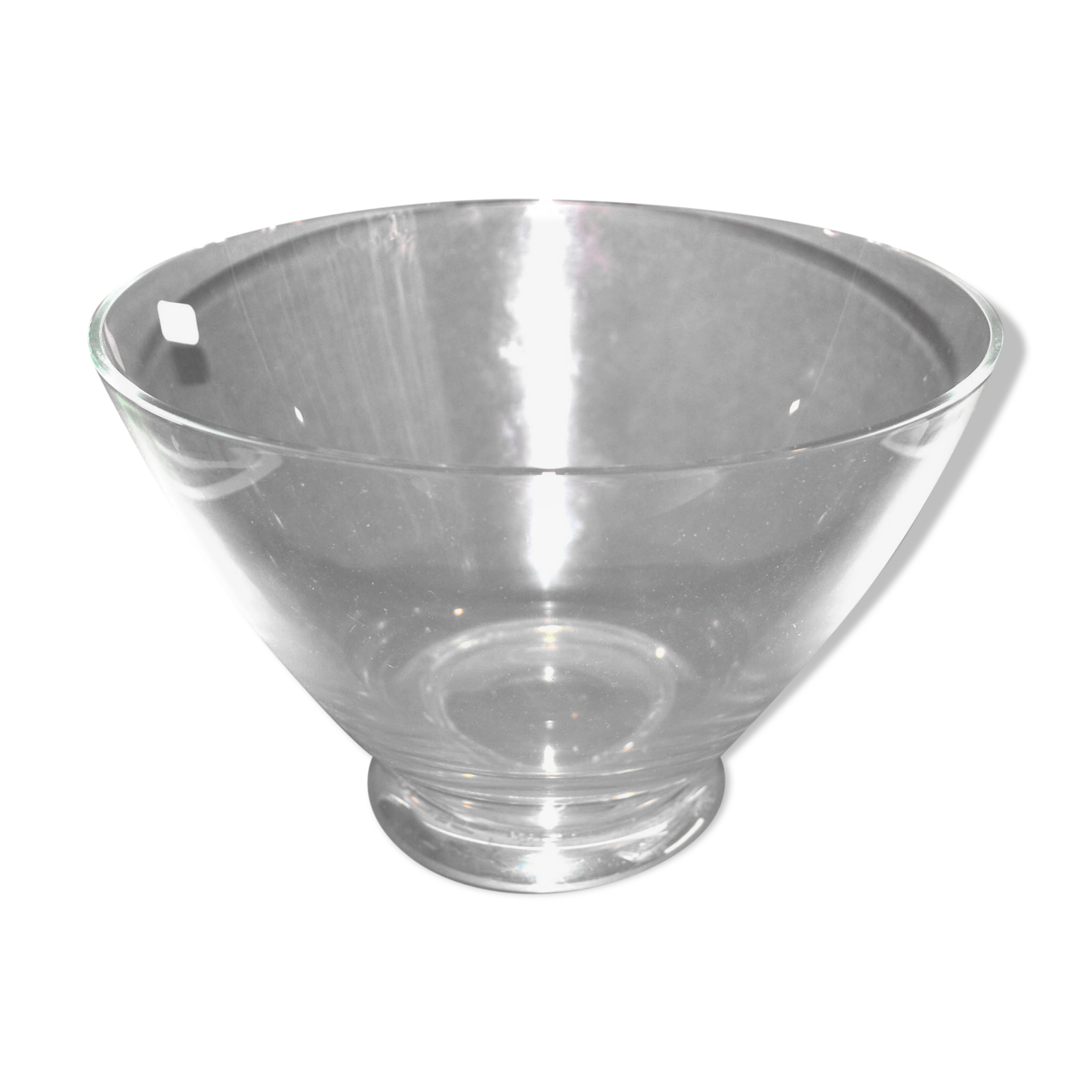 Lancel crystal bowl and silver frame - standing cup 25 x 16.5 cm