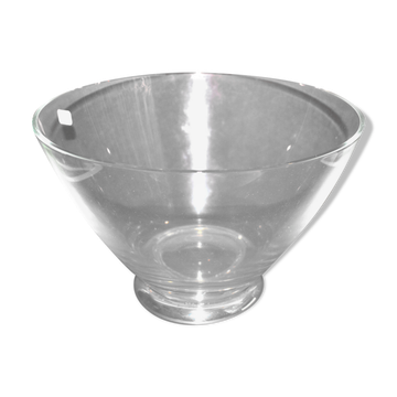 Lancel crystal bowl and silver frame - standing cup 25 x 16.5 cm