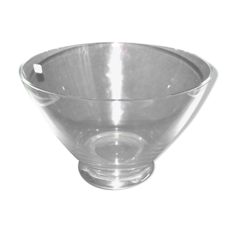 Lancel crystal bowl and silver frame - standing cup 25 x 16.5 cm