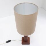 Vintage Danish Teak Table Lamp, 1960s