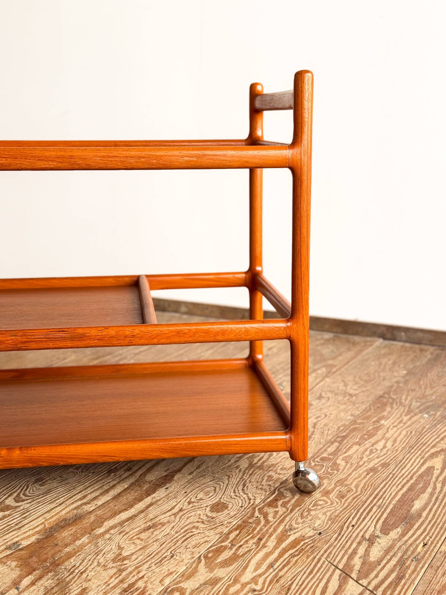 Service trolley and bar Johannes Andersen Silkeborg Denmark Teak